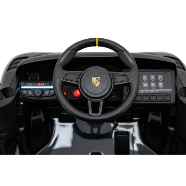 Детская аккумуляторная машинка Porsche 718 крашеная Черная