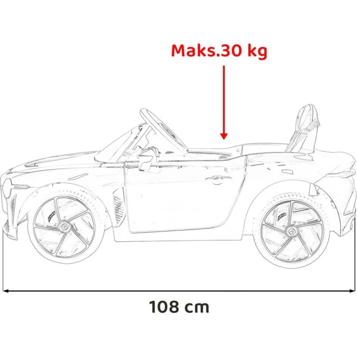 Дитячий акумуляторний автомобіль Bentley Bacalar