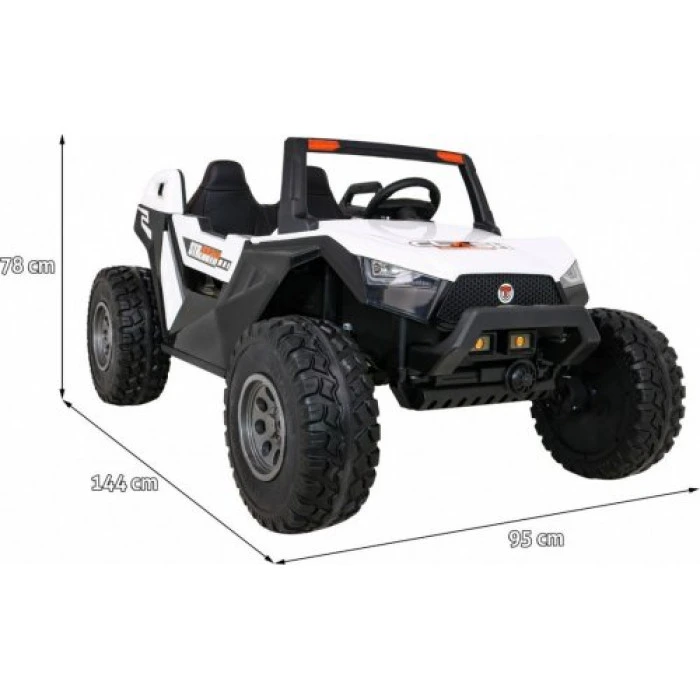 Детская аккумуляторная машинка Багги Clash Белая