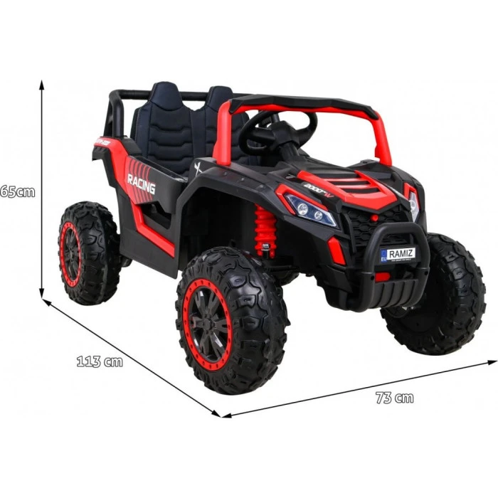 Детская аккумуляторная машинка Багги UTV 2000M Racing Battery Car, красная