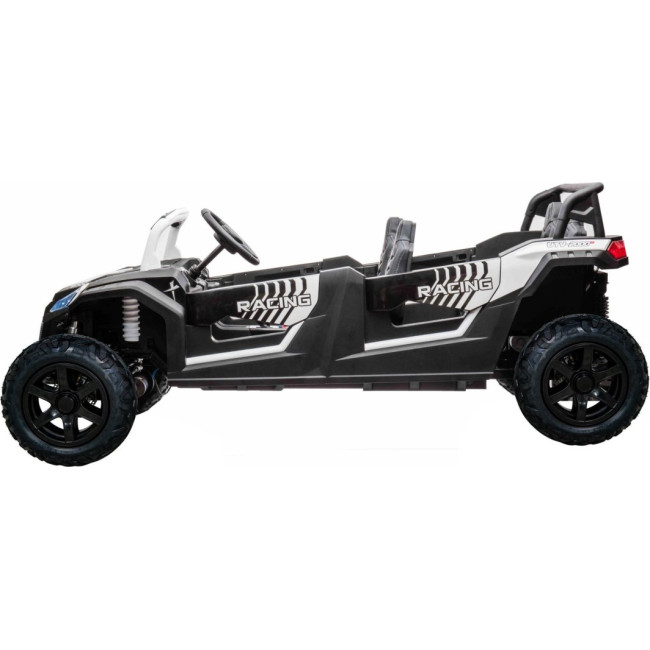 Детская аккумуляторная машинка Багги ATV RACING UTV2000 с литий-ионным аккумулятором, белая