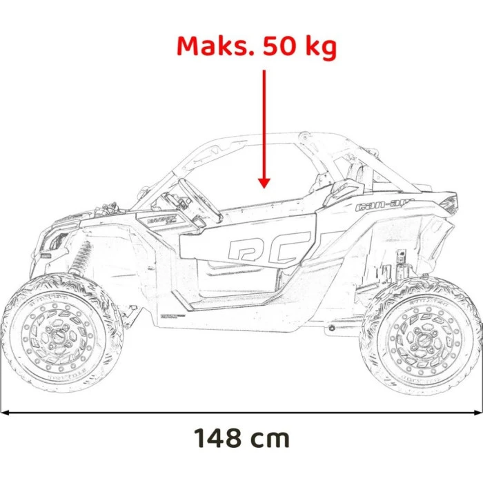 Дитяча акумуляторна машинка Баггі Maverick Turbo RR Green