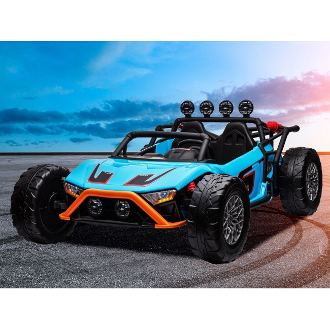 Детская аккумуляторная машинка Buggy Racing 5 синяя