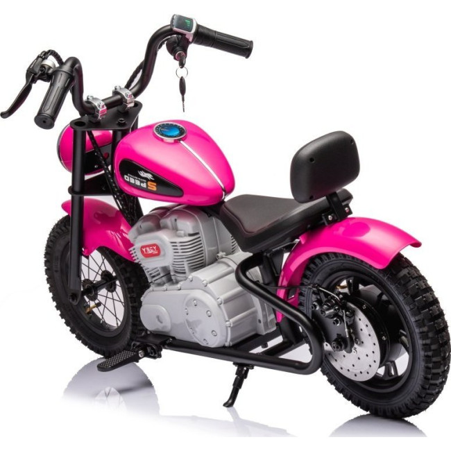 Детский аккумуляторный мотоцикл SPEED Power Розовый