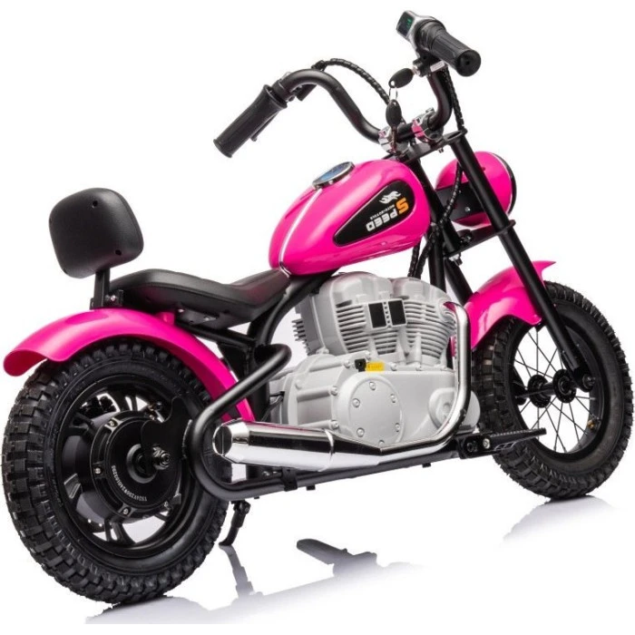 Дитячий акумуляторний мотоцикл SPEED Power Рожевий