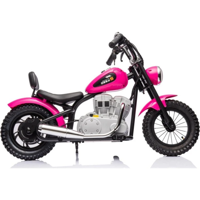 Дитячий акумуляторний мотоцикл SPEED Power Рожевий