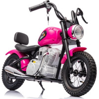 Дитячий акумуляторний мотоцикл SPEED Power Рожевий