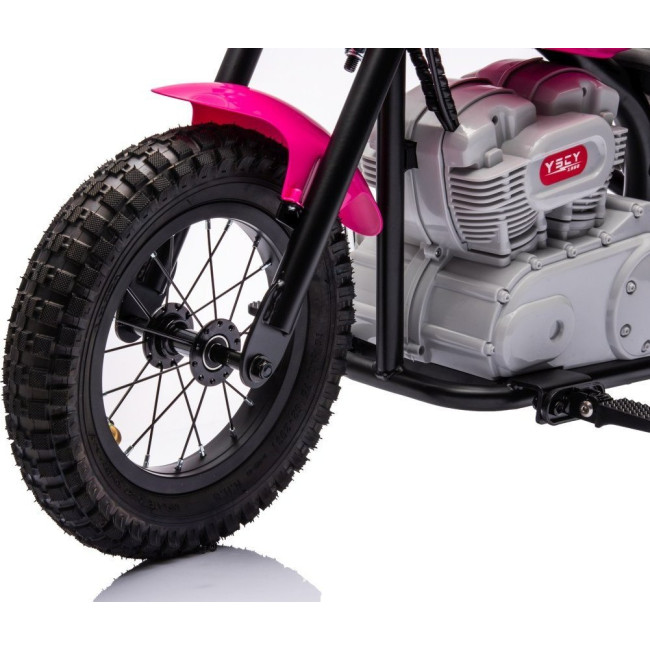 Детский аккумуляторный мотоцикл SPEED Power Розовый