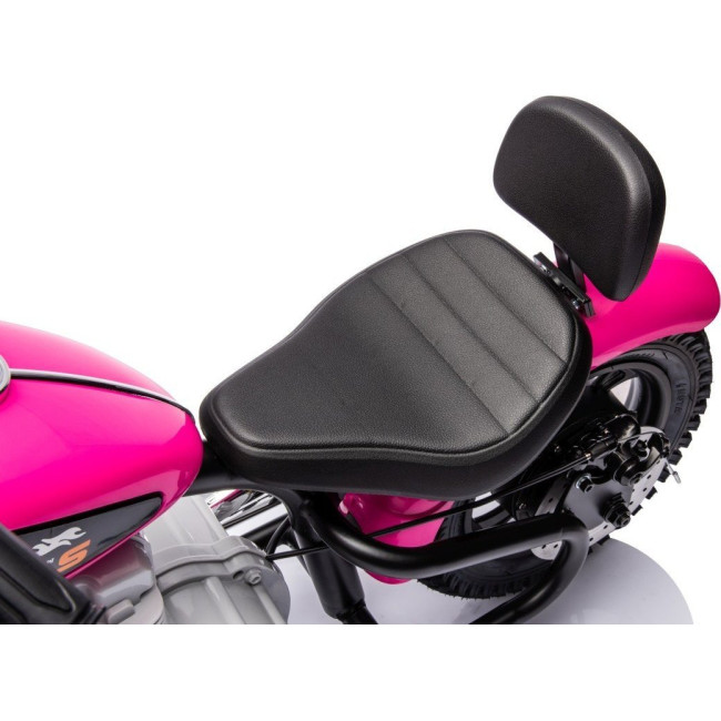 Детский аккумуляторный мотоцикл SPEED Power Розовый