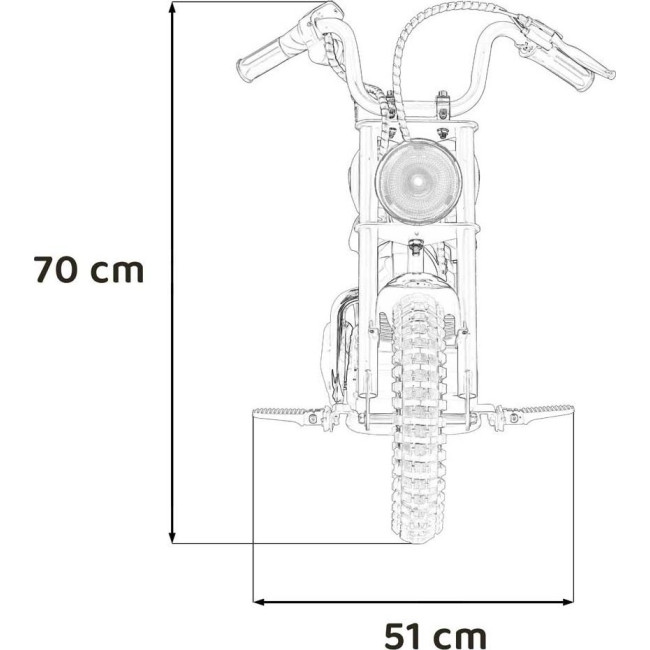 Детский аккумуляторный мотоцикл SPEED Power Розовый