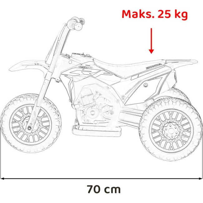 Детский аккумуляторный мотоцикл Honda CRF 450R