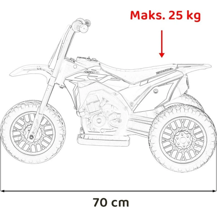 Дитячий акумуляторний мотоцикл Honda CRF 450R