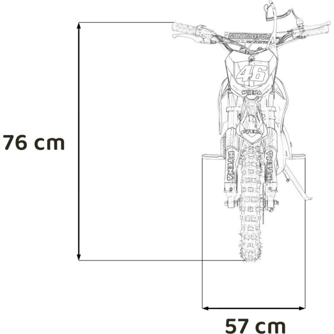 Детский аккумуляторный мотоцикл RENEGADE 50R Красный