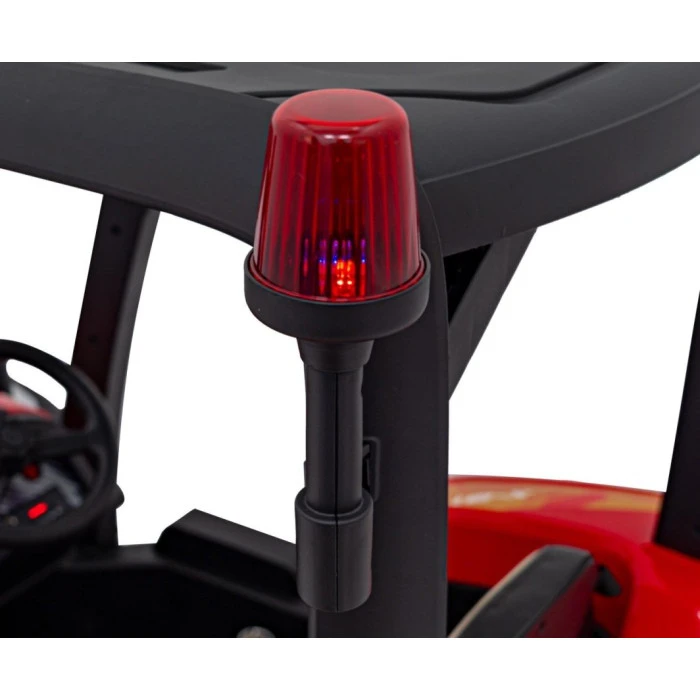 Дитячий акумуляторний трактор BLAST з причепом червоний