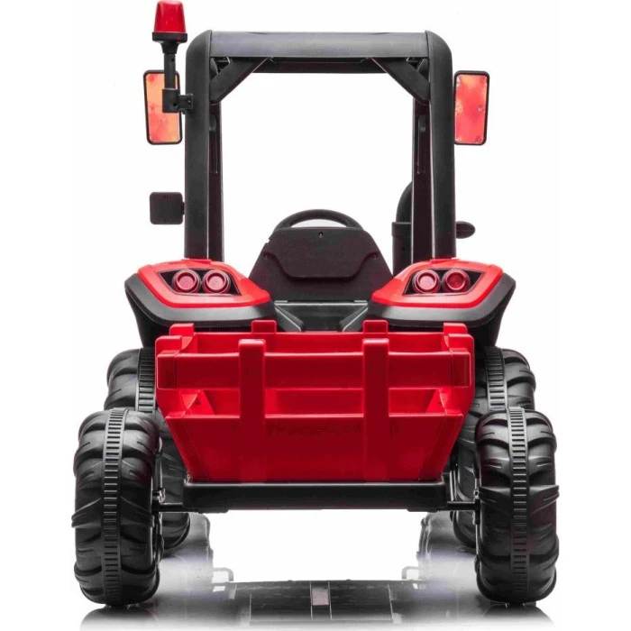 Дитячий акумуляторний трактор BLAST з причепом червоний