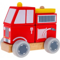Детская пожарная машинка деревянная