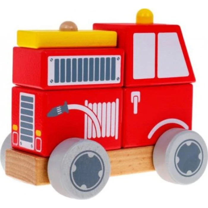 Дитяча пожежна машинка дерев'яна