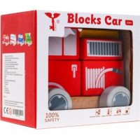 Детская пожарная машинка деревянная