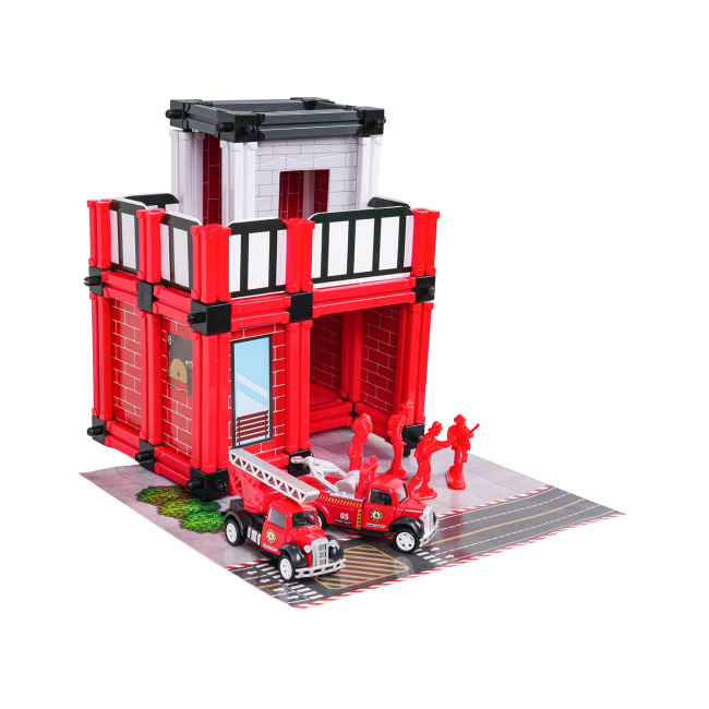 Дитячий набір Ramiz WF253-1A Пожежна станція + аксесуари