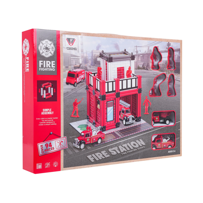 Дитячий набір Ramiz WF253-1A Пожежна станція + аксесуари