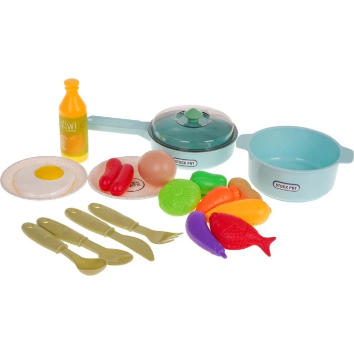 Детская кухня Ramiz с функцией звука на 28 эл. синяя