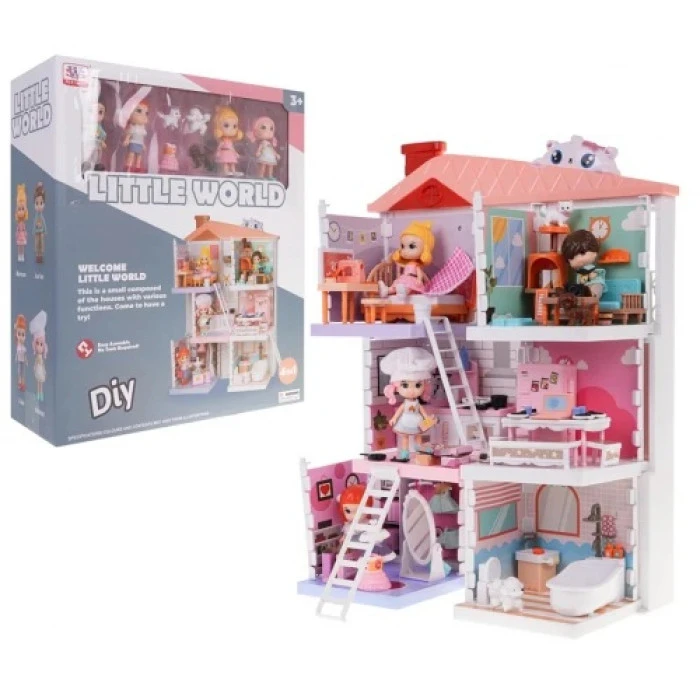 Детский кукольный домик + аксессуары ZDZ.WS8971