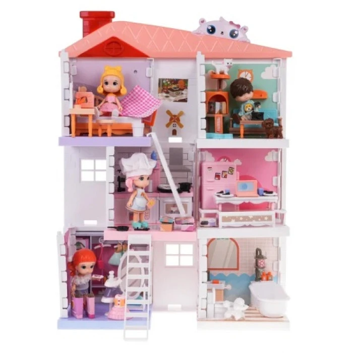 Детский кукольный домик + аксессуары ZDZ.WS8971