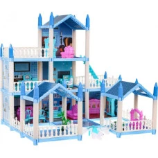 Ляльковий будиночок 6+ 3-х поверховий Синій
