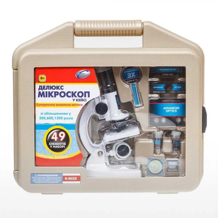 Микроскоп Eastcolight с увеличением до 450 раз, бело-черный.