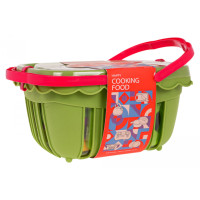 Детская корзина для пикника с овощами и фруктами