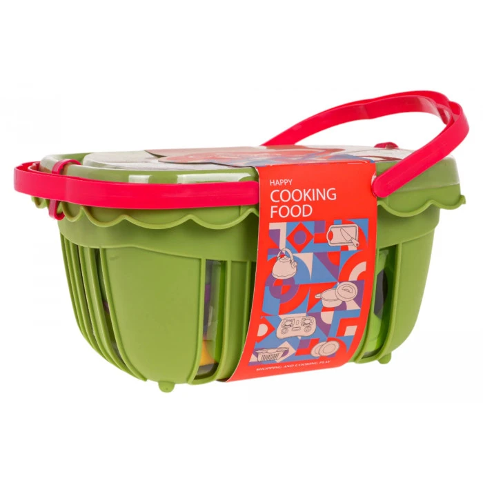 Детская корзина для пикника с овощами и фруктами