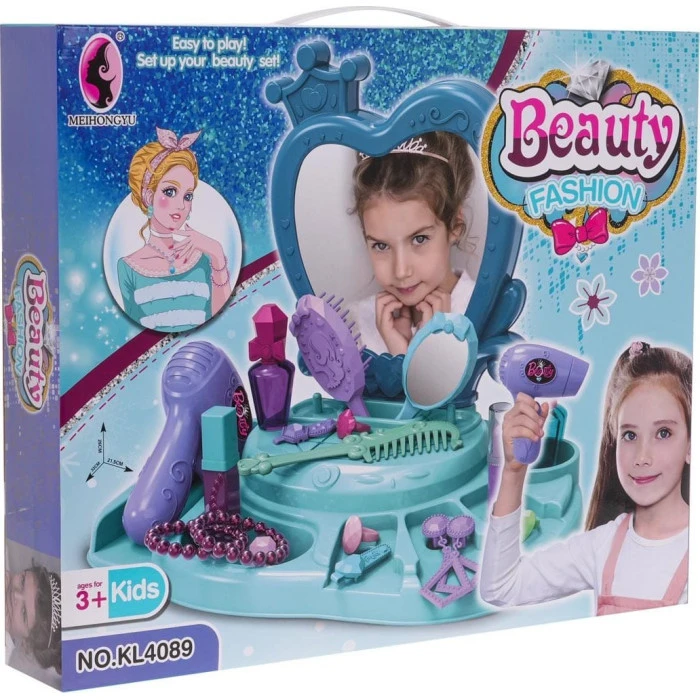 Детский туалетный столик Beauty Fashion + аксессуары синий