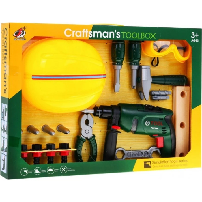 Дитячий набір інструментів з каскою 3+ ZWA.G208