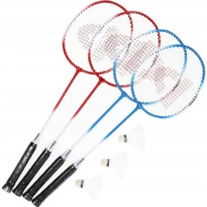Набор для бадминтона DONNAY 9 эл, красно-голубой