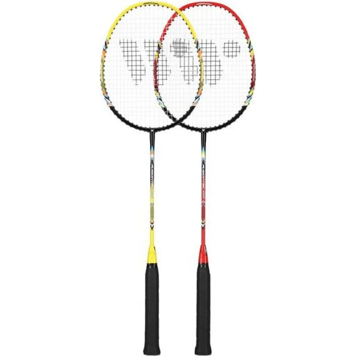 Ракетки для бадминтона WISH FUSIONTEC 777K, желто-красные.