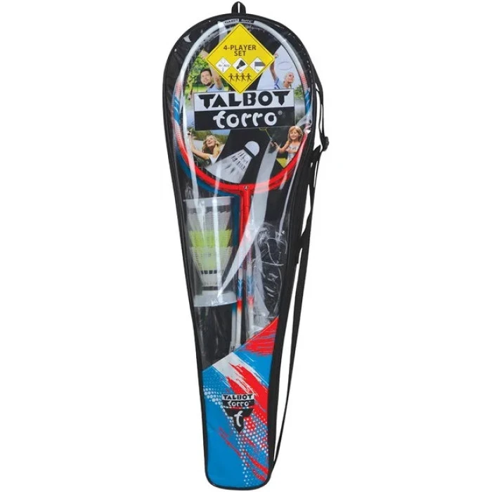 Ракетки для бадминтона Talbot-Torro 4 Fighter, красно-синие.
