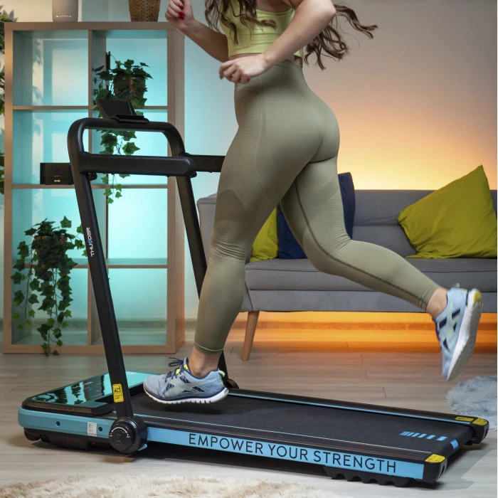 Беговая электрическая дорожка THUNDER IMPACT-BLUE