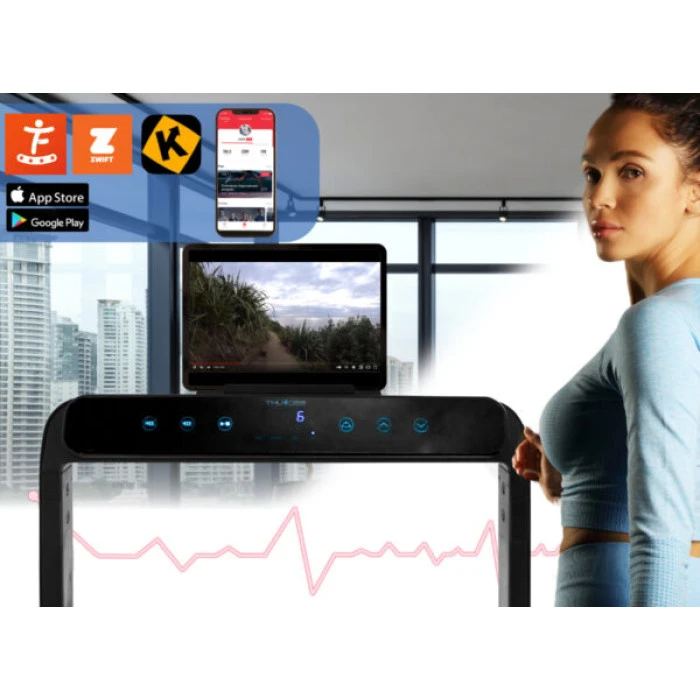 Беговая дорожка электрическая THUNDER RACE-BLACK