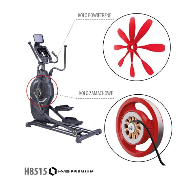 Орбитрек магнитно-воздушный H5815 HMS PREMIUM черный