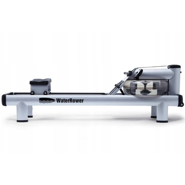 Гребной водный тренажер WaterRower M1 HiRise S4 Aluminum серый