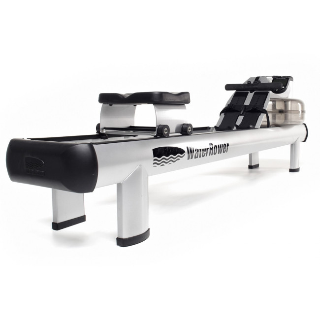 Гребной водный тренажер WaterRower M1 HiRise S4 Aluminum серый