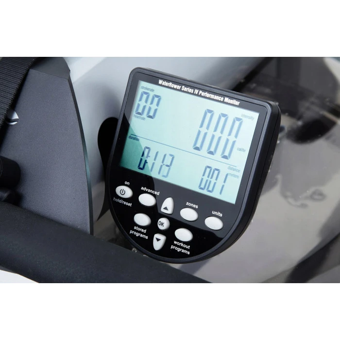 Гребной водный тренажер WaterRower M1 HiRise S4 Aluminum серый