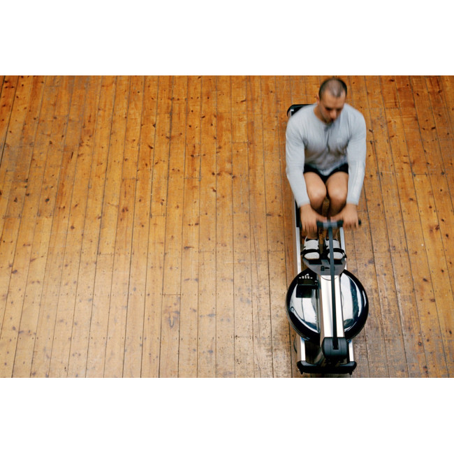Гребной водный тренажер WaterRower M1 HiRise S4 Aluminum серый