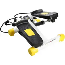 Степпер гідравлічний з еспандерами S3033 HMS біло-жовтий