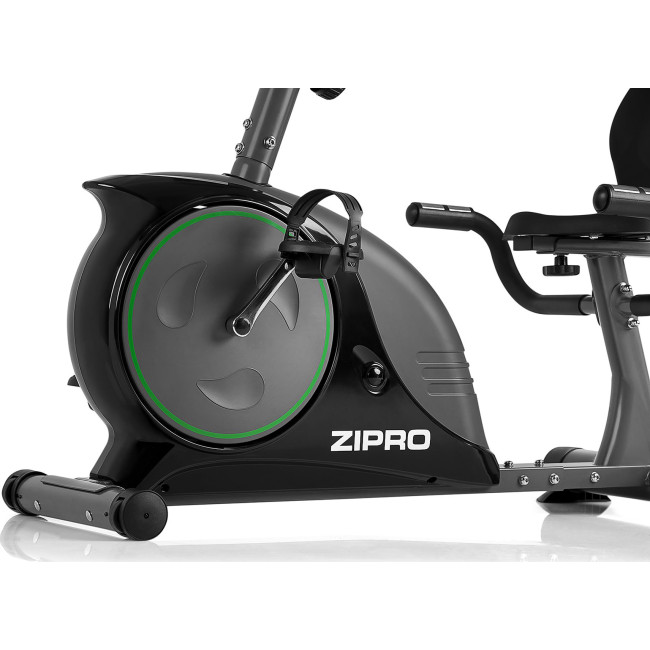 Велотренажер горизонтальний магнітний Zipro Easy чорно-сірий