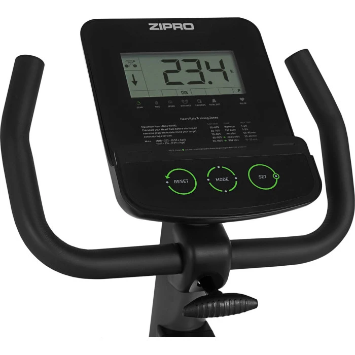 Велотренажер горизонтальный магнитный Zipro Easy черно-серый