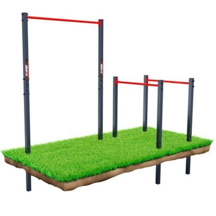 Турник уличный для подтягивания с брусьями K-SPORT KSOZ004