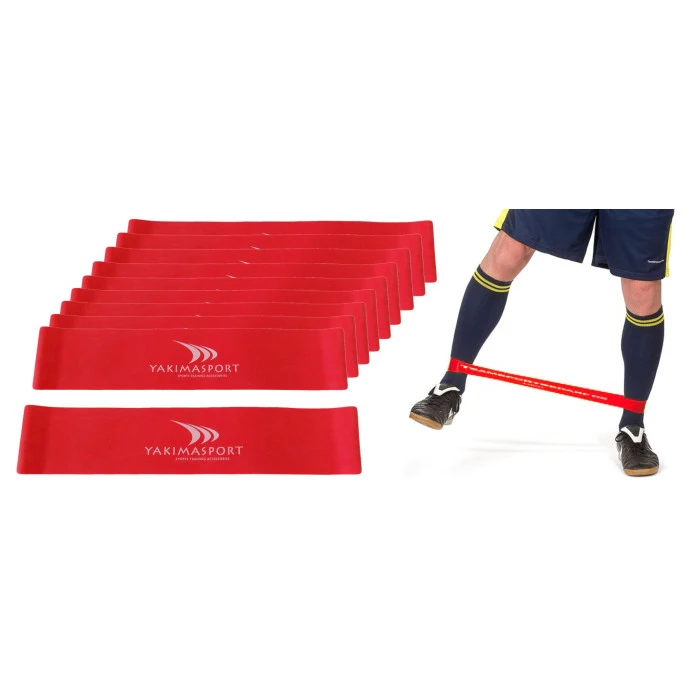 Ремешок для фитнеса - набор из 20 ремешков, средней крепости (красный)