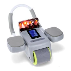 Колесо для тренировки мышц пресса HMS KA08 с LCD дисплеем и зарядкой, серое