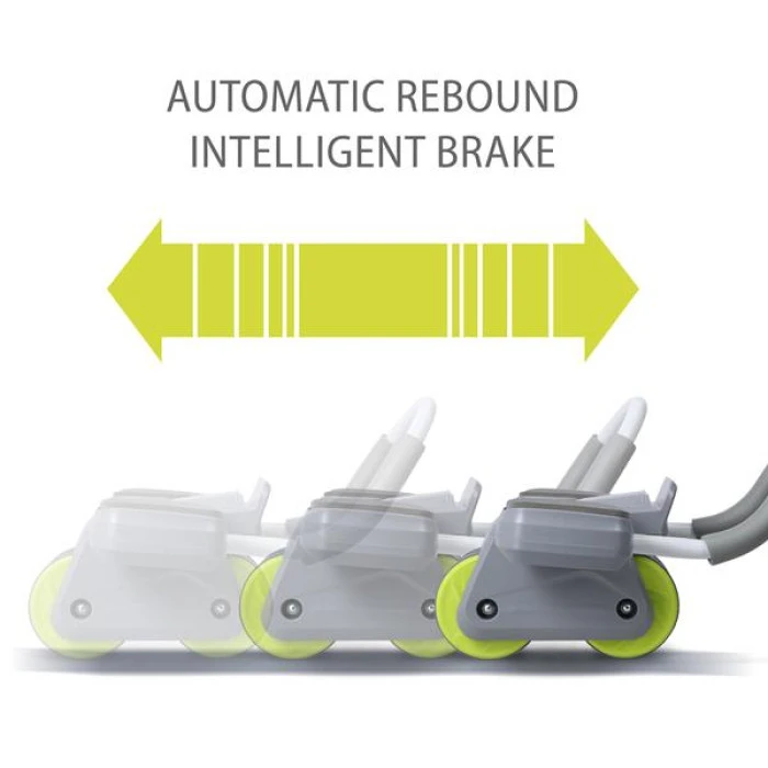 Колесо для тренировки мышц пресса HMS KA08 с LCD дисплеем и зарядкой, серое